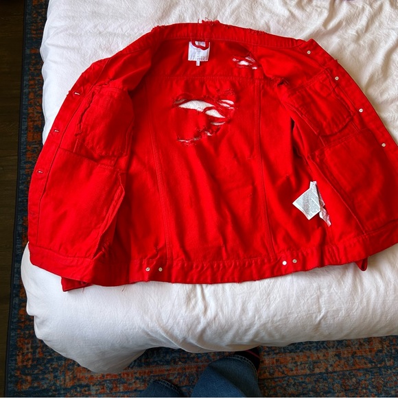 Zara Distressed Denim Jacket - Picture 4 of 6